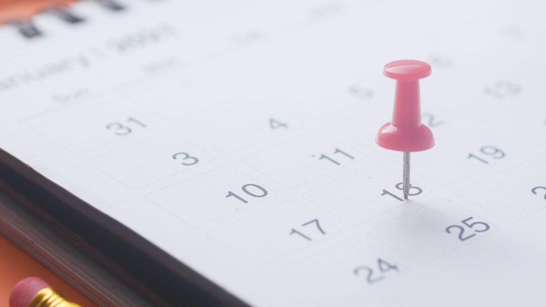 90-day momentum—weekly steps visible on calendar.